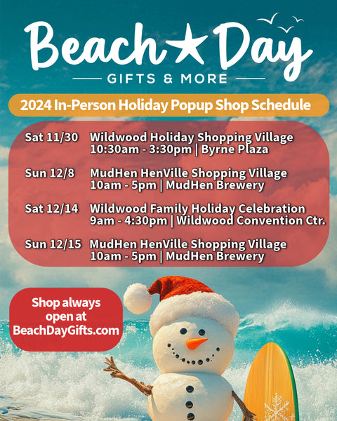 2024 Holiday In-Person Pop-Up Shop Schedule